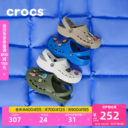 卡駱馳crocs洞洞鞋貝雅男鞋女鞋輕便耐磨一腳蹬拖鞋休閑鞋|10126 軍綠色-309 41 /42(260mm)