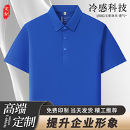 追行方高端工作服定制POLO衫印繡LOGO新能源汽車短袖工裝企業(yè)夏季文化衫 【提升企業(yè)形象】寶藍 L