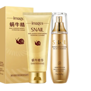 一枝春（OneSpring）蝸牛護(hù)膚品禮盒套裝美膚洗面奶補(bǔ)水保濕潤膚干燥缺水粗糙肌 2件套(洗面奶+乳)#n75