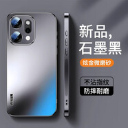 閃甲o(hù)pporeno14手機(jī)殼新款炫金AG磨砂oppo reno14pro保護(hù)套男女散熱防摔輕薄簡約個性軟邊硬殼 【石墨黑】 OPPO Reno14