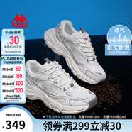 卡帕（Kappa）男鞋夏季網(wǎng)面運(yùn)動(dòng)鞋子男款網(wǎng)鞋增高老爹鞋休閑跑步鞋 經(jīng)典白 39
