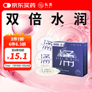 SIKI私激玻尿酸避孕套超薄TT潤(rùn)滑男用專利安全套無(wú)硅油套套涌薄三只裝