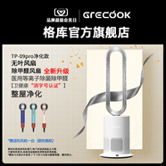 格庫Air無(wú)葉風(fēng)扇冷暖兩用電風(fēng)扇落家用靜音空氣凈化器地取暖器暖風(fēng)機速熱母嬰遙控臥室客廳循環(huán)扇 TP-09Pro無(wú)葉風(fēng)扇+暖風(fēng)機+凈化濾網(wǎng)+白銀色