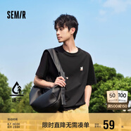 森馬短袖T恤男夏季精致刺繡情侶裝中性上衣吸濕速干109324100205