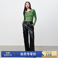 simple pieces【針織長袖合集】春秋款T恤女長袖 萊姆綠（現(xiàn)貨） M