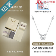 匆匆那年（Congcongnanian）純銀在逃公主項鏈女生莫比烏斯環(huán)2025新款輕奢女款520禮物送女友 白鋯項鏈+蝴蝶結(jié)禮盒