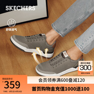 斯凱奇（Skechers）男鞋戶(hù)外運動(dòng)鞋休閑鞋低幫舒適透氣板鞋210793 灰褐色/TPE 40