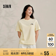 森馬[涼感T]觀園吉聯(lián)名短袖T恤女抗菌寬松熊貓夏裝潮109324100013