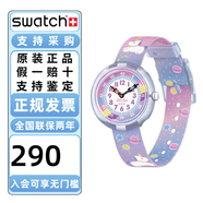 斯沃琪（Swatch）FlikFlak（飛菲）兒童手表男女孩手表防水石英腕表情人節(jié)禮物 抱抱獨角獸ZFBNP213