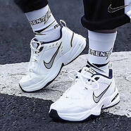 耐克（NIKE）男鞋跑步鞋 夏季新款時尚復(fù)古老爹鞋舒適耐磨運動鞋緩震透氣跑鞋 m2k-白深藍-冬季熱賣 增高保暖 39
