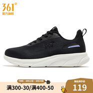 361度女鞋運動(dòng)鞋春季新款361度女常規跑鞋 曜石黑/鳶尾花 36