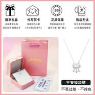 QUEENDOM純銀999平安鎖項煉女輕奢小眾設計高級感送女朋友閨蜜生日禮物 999銀平安鎖 皇冠禮盒套組