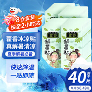 KDANG【不涼包退】冰涼貼降溫神器額頭貼退熱貼防中暑解暑貼嬰兒童成人 【實(shí)惠裝40貼】冰感十足軍訓必備專(zhuān)用品