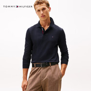 Tommy Hilfiger25新款秋冬男裝商務(wù)休閑小繡標(biāo)合身版長袖T恤POLO衫41503