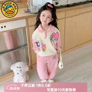 G.DUCKKIDS小黃鴨女童春裝套裝2025新款洋氣兒童裝女孩衣服秋季寶寶運(yùn)動(dòng)衛(wèi)衣 粉色美樂蒂立體腳【春秋款】 120 建議110-115cm4-5歲