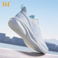 361°鋒熠5跑步鞋男鞋2026春夏新款輕便透氣減震運動(dòng)鞋耐磨防滑休閑鞋 361度白/冰河藍-2217 44