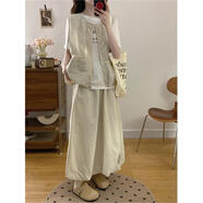 耶婷夏天高個(gè)子女裝170-175套裝淑女氣質(zhì)裙子半身裙夏季大碼梨型身材 印花短袖港味CHIC上衣/別致漂亮 L 100-120斤