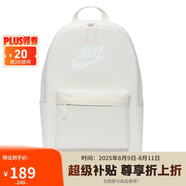耐克NIKE男女雙肩包 書包  HERITAGE  休閑包DC4244-104白 均碼