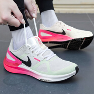 耐克（NIKE）休閑鞋男鞋2025秋季新款運動(dòng)鞋AIR ZOOM STRUCTURE 25跑步鞋 IB7451-100帆白/透明粉 43