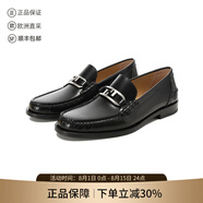 芬迪（FENDI）男士牛皮革Fendi O'Lock樂福鞋單鞋皮鞋七夕禮物男 7D1557 AK1T F0ABB 黑色 43 /品牌原碼 9