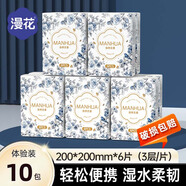 漫花手帕紙面巾紙小包便攜迷你口袋式餐巾紙抽紙隨身裝約會(huì)紙巾 【鳥與花】 3層 6片*10包