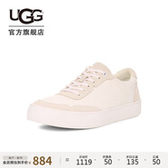 UGG春季新款男士舒適輕便拼接低幫系帶平底休閑鞋1170561WHT|白色 42