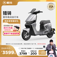 愛瑪（AIMA）【門店自提】獵騎新國標(biāo)長續(xù)航電瓶車成人男女代步豪華電動車電動自行車 到店自提選色