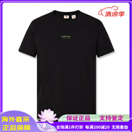李維斯（Levi's）李維斯情侶款美式經(jīng)典LOGO印花寬松復(fù)古圓領(lǐng)舒適版短袖T恤 黑色 M