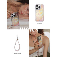 JUEVES星期四美人魚珠光鉆石殼iphone16pm手機殼蘋果17pm全包p70 美人魚珠光鉆石殼 iPhone 15 Pro