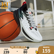361度籃球鞋男鞋BIG3 Team2.0夏季新款透氣實(shí)戰耐磨防滑專(zhuān)業(yè)籃球訓練鞋 361度白/曜石黑【透氣大網(wǎng)孔】 42