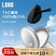 LOHO折疊復(fù)古貓眼墨鏡女2025新高級感窄框gm偏光太陽眼鏡男防紫外線