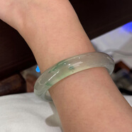 卿門(mén)子“松濤裂帛”翡翠平替女款玻璃種石英巖綠飄花貴妃玉手鐲子正品 “松濤裂帛“玉手鐲 58-59mm【贈精美禮品+高檔禮盒】