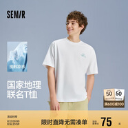 森馬（Semir）涼感T|地理系列短袖T恤男2025夏季時尚內(nèi)搭抗菌109325100123