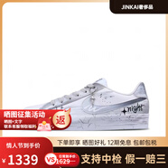 耐克（NIKE）CourtRoyale寂夜涂鴉做舊低幫板鞋男女款同 BQ4222-103 寂夜 38.5 定制商品不退換