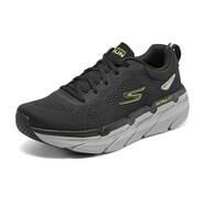 斯凱奇（Skechers）男鞋秋冬2025新款軟底運動(dòng)鞋防滑輕便跑步鞋網(wǎng)面百搭休閑鞋 黑色/檸檬色-BKLM 42