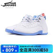 耐克（NIKE）Air Jordan 12 Retro AJ12喬12 白藍 甜瓜安東尼 復古籃球鞋 CT8013-112 43