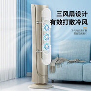 ZEALYOU圓柱落地立柱式空調擋風(fēng)板防直吹冷氣可伸縮擋風(fēng)月子專(zhuān)用 透明+透明扇葉（圓柱柜機通用） 55.5cm~89cm*17.6cm