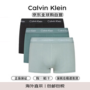 Calvin KleinCK 男士平角內(nèi)褲 3條裝 U2664G 七夕情人節(jié)禮物 Q27 3條 L