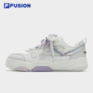 FILAFUSION 板鞋BANK III酷板鞋繽紛初夏2025新款情侶休閑鞋 【女】白棉花糖/白沙灰-MW 38