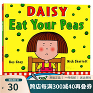 Daisy Eat Your Peas 吃豆子不挑食 廖彩杏吳敏蘭書單 英文原版兒童繪本 Nick Sharratt 啟蒙學(xué)習(xí)英文版 圖畫故事書 親子互動 綠山墻
