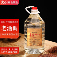 秉臺高度53度醬香型白酒糧食桶裝窖藏固態(tài)發(fā)酵高粱坤沙酒調散酒約10斤 53度 5L 1桶