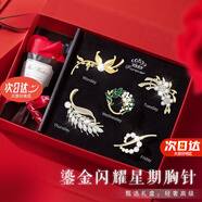 紀(jì)思梵（CHEESEFAN）輕奢一周胸針女士高檔走心珠寶首飾七夕情人節(jié)生日禮物送女友老婆 閃耀一周胸針