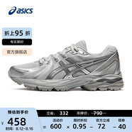 亞瑟士ASICS緩震跑鞋女鞋網(wǎng)面跑步鞋耐磨運(yùn)動(dòng)鞋 GEL-FLUX CN 灰色/銀色 35.5
