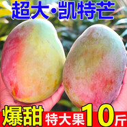 壹萌果蔬凱特芒芒果 當季現摘四川大芒果新鮮水果青芒果整箱送禮 9斤精品果【單果300g+】 凈8斤