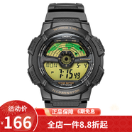 卡西歐（CASIO） 卡西歐(CASIO)小方塊數顯電子表狂飆安欣同款男防水學(xué)生運動(dòng)手表 AE-1100W-1B