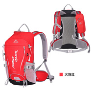 艾王品牌新款戶外騎行背包25L懸浮登山包雙肩包超輕旅行徒步雙肩背包 火燒紅25L 新款 25升（贈(zèng)防雨罩+頭盔網(wǎng)+手機(jī)包）