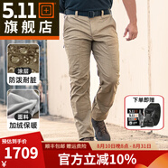 5.11美國5.11秋冬加絨長褲511尖端男軟殼抓絨長褲48252【新品】 055卡其色 34-32腰圍2尺7-2尺8褲長約108CM