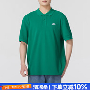 耐克（NIKE）官方 短袖男 2025夏季新款純棉t恤跑步運(yùn)動(dòng)休閑商務(wù)翻領(lǐng)POLO衫男 新到貨/刺繡LOGO/綠/偏大 曬圖退5 XL