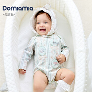DOMIAMIA嬰兒衣服新生兒包屁衣哈衣寶寶服飾純棉嬰兒連體衣和尚服 糖霜鏡諭【信封領(lǐng)】 （不含帽子） 66cm （推薦身高：62-69cm）