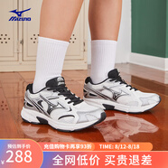 美津濃（MIZUNO）【SPEED 2K】千禧復古跑鞋男女同款運動(dòng)鞋緩震舒適透氣跑步鞋 09/銀黑 41 (265mm)